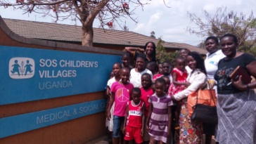 Part of the New Beginnings Foundation Uganda Team at the SOS Children's Village Entebbe.